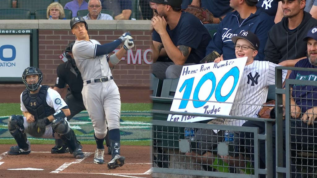 Judge's 100th career homer