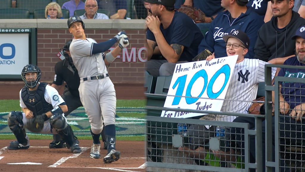 Aaron Judge 3rd fastest to hit 100 home runs