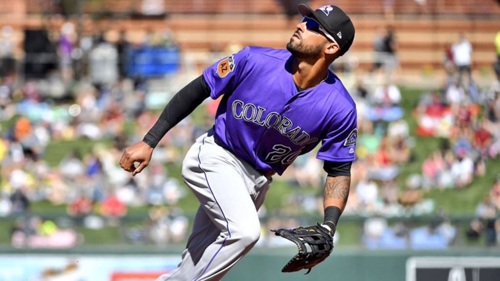 Ian Desmond went 3-for-3 in his first game as a Rockie. (Rockies Twitter)