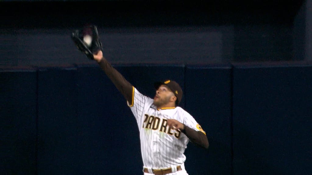 Trent Grisham robs a home run