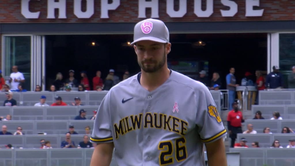 Brewers' Aaron Ashby struggled with his location in 9-2 loss to Braves