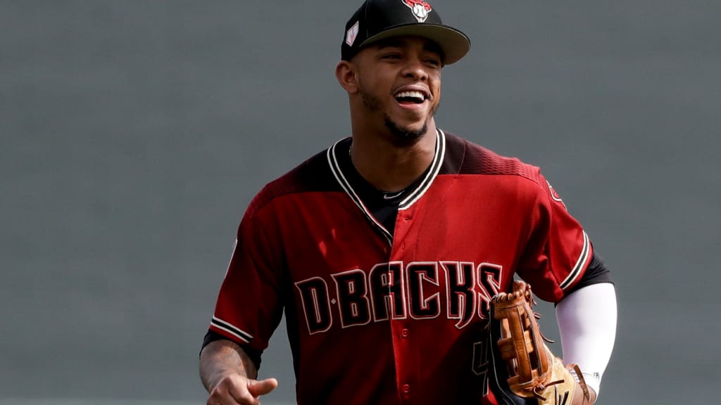Ketel Marte debuts in center field