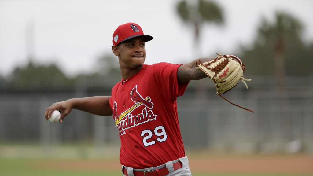 This is a 2022 photo of Alex Reyes of the St. Louis Cardinals