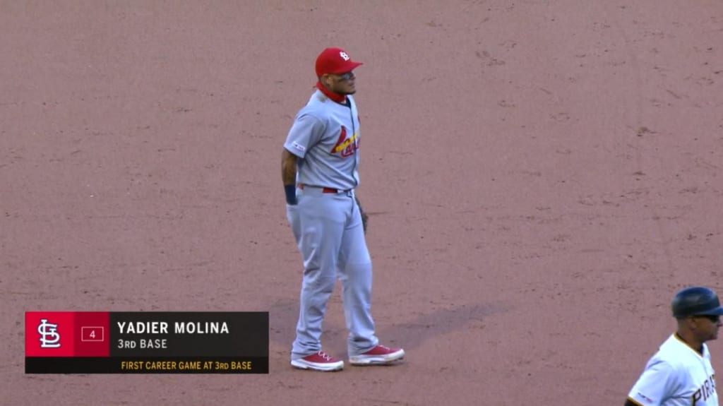 Cardinals put Yadier Molina at third base for an inning - NBC Sports