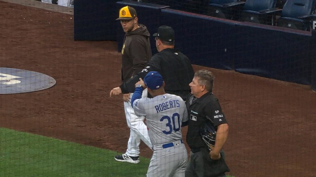 Dodgers manager Roberts suspended 1 game for spat with Padres