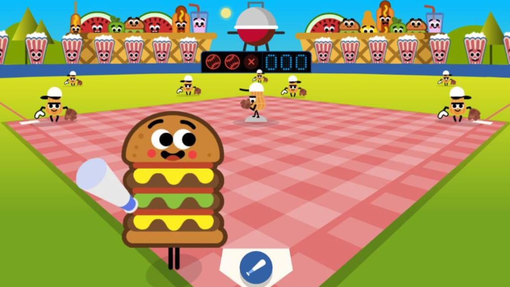 Google Doodle Baseball