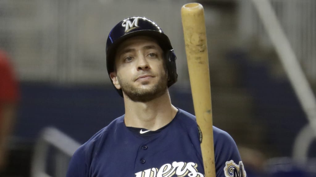 Ryan Braun wore Christian Yelich's jersey (under his own) on Wednesday. The  Brewers won.