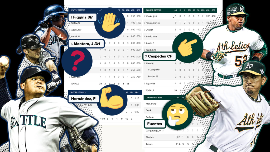 Mariners played Athletics in Japan in 2012