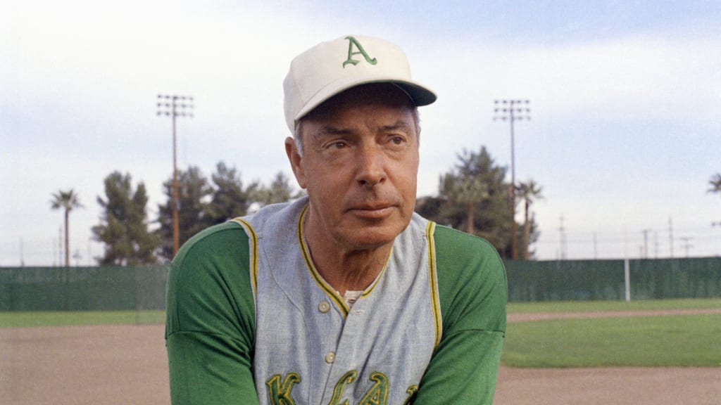 Joe DiMaggio as Oakland A's coach