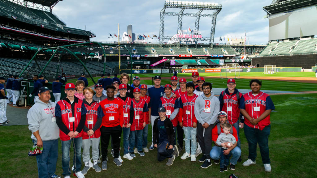 Members of the Brewster team visited T-Mobile Park after the school received its first grant in 2019.
