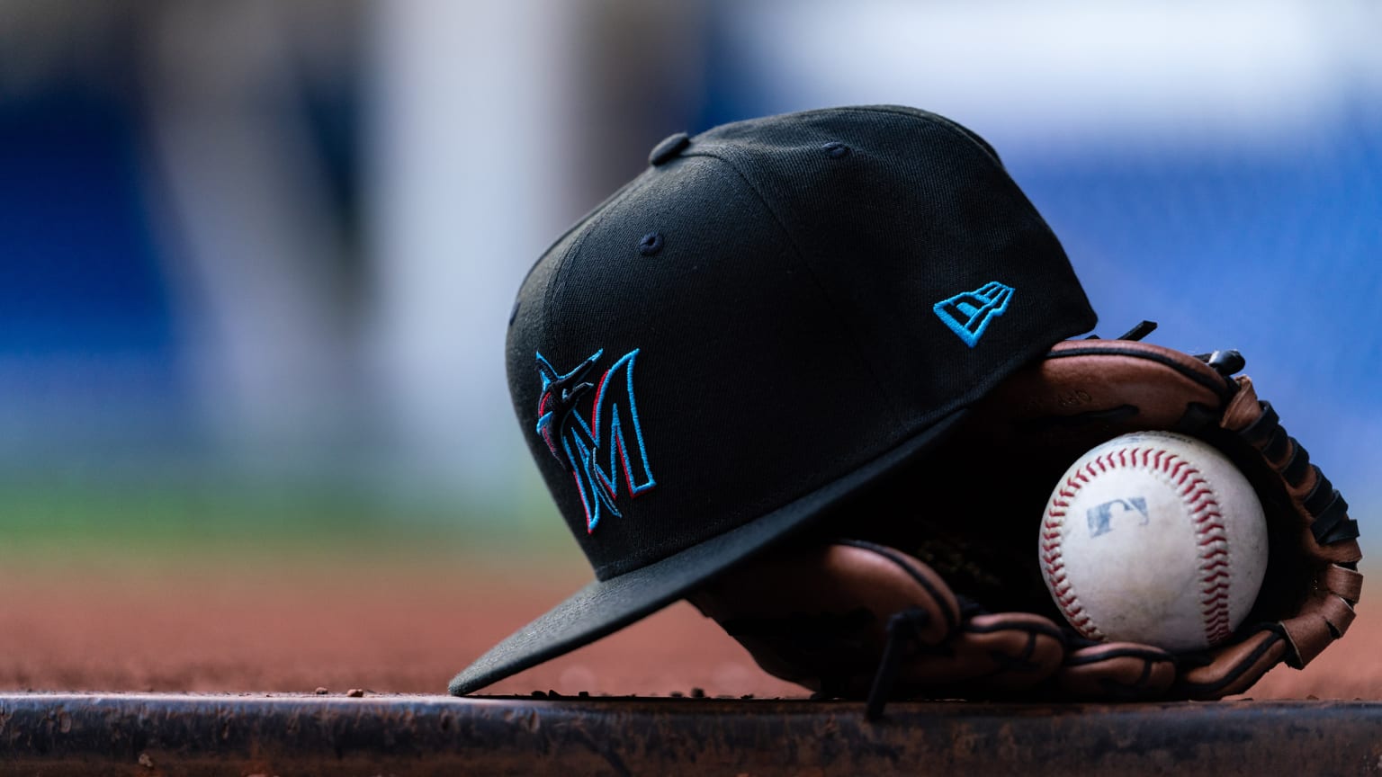 Miami Marlins Game used Baseball Cufflinks