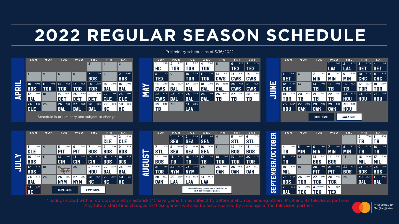 Yankees Printable Schedule New York Yankees