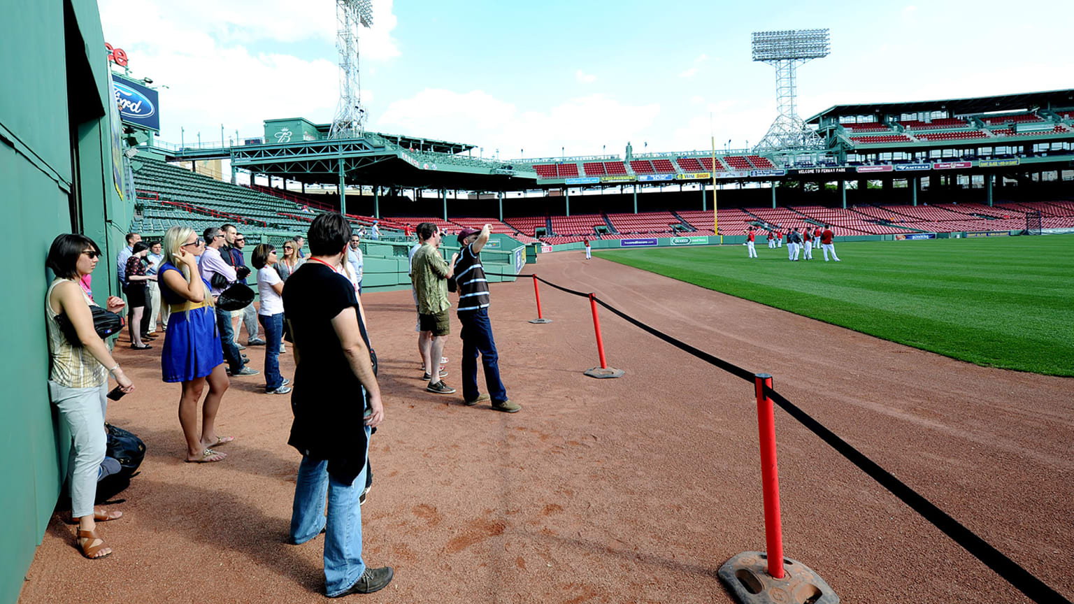 Center Field Batting Practice Boston Red Sox