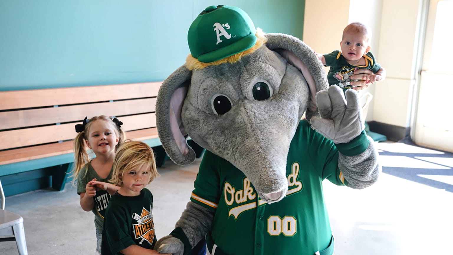 Where to find Oakland A's Stomper statues in Oakland