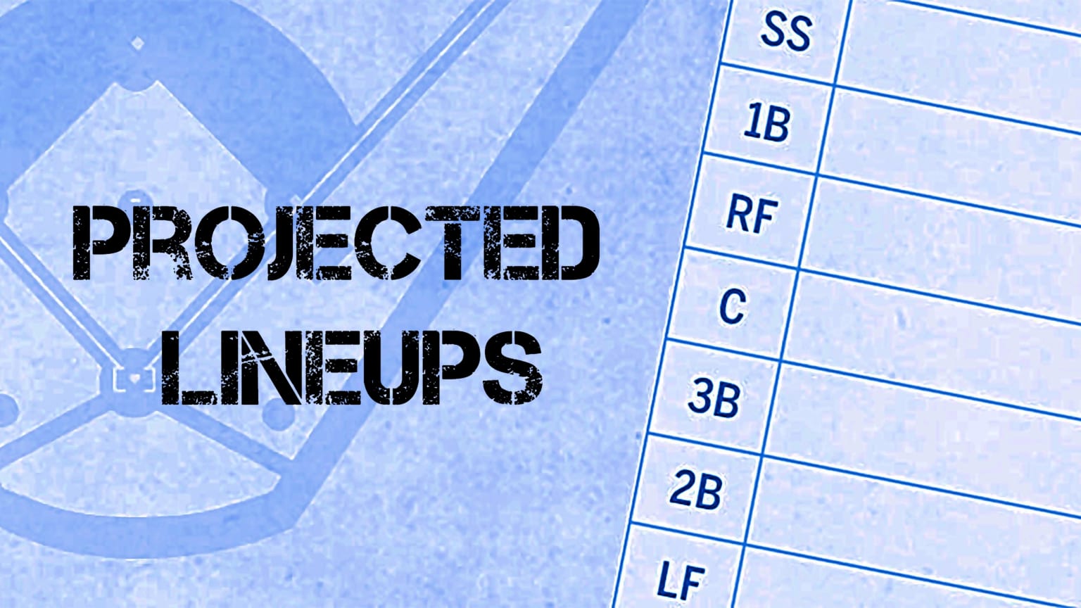 Line up MLB. Lineups. Line up. Project every