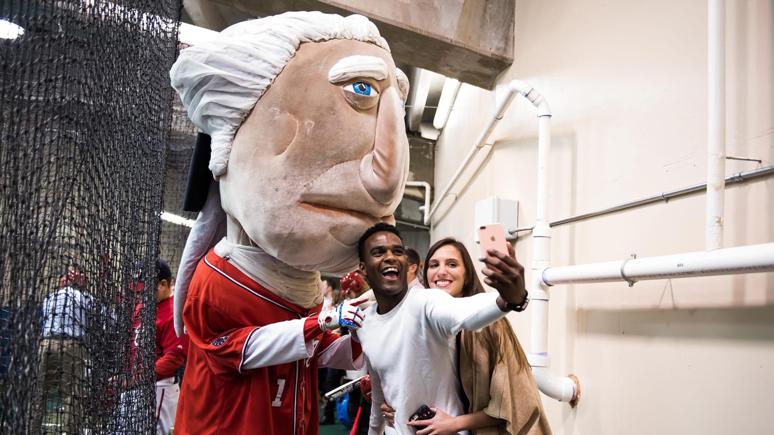 The Washington Nationals' presidential mascots and official mascot