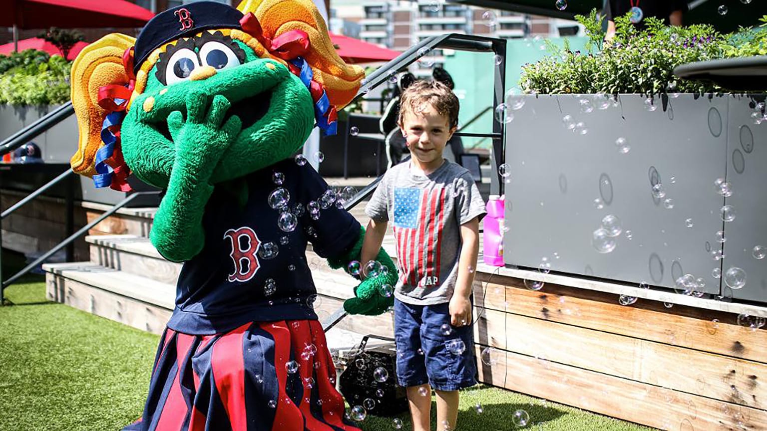 Red Sox unveil new mascot: Tessie the Green Monster