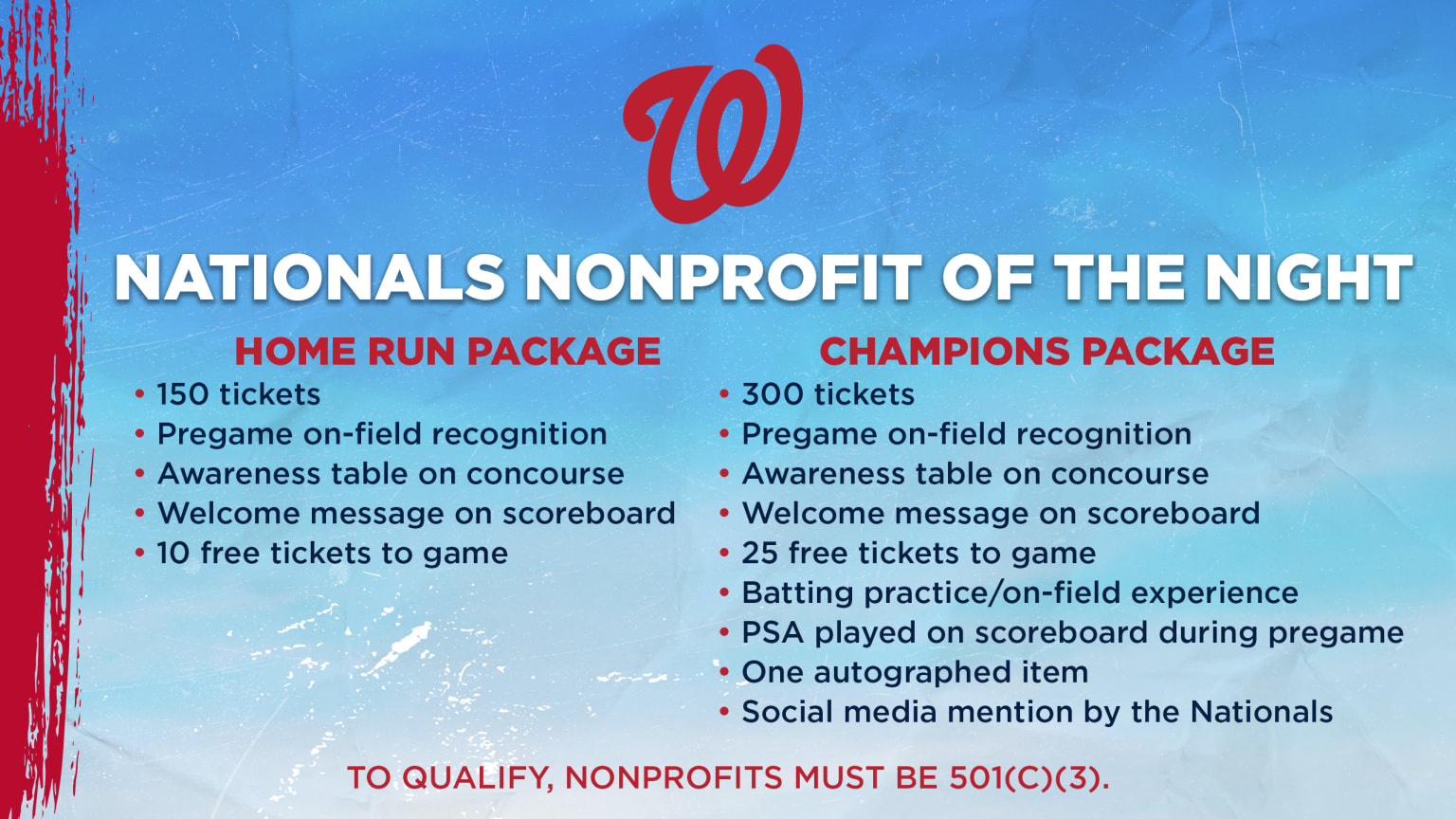 Fundraising & Nonprofit of the Night | Washington Nationals