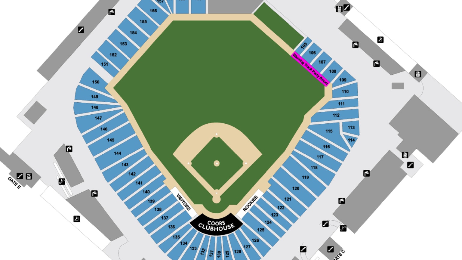 Coors Field Seating Chart For Concerts Two Birds Home