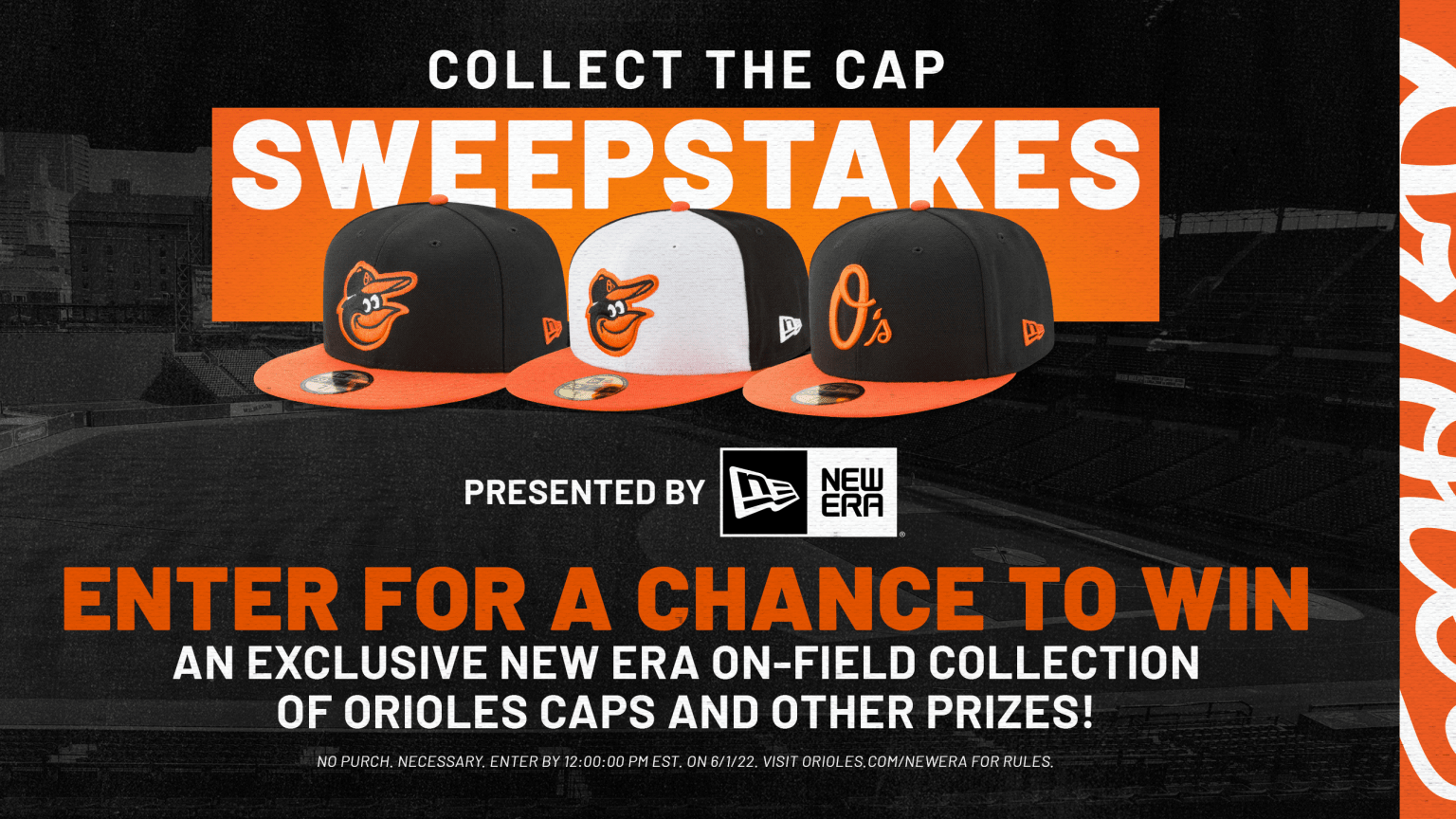 New Era Cap Collection Sweepstakes Baltimore Orioles