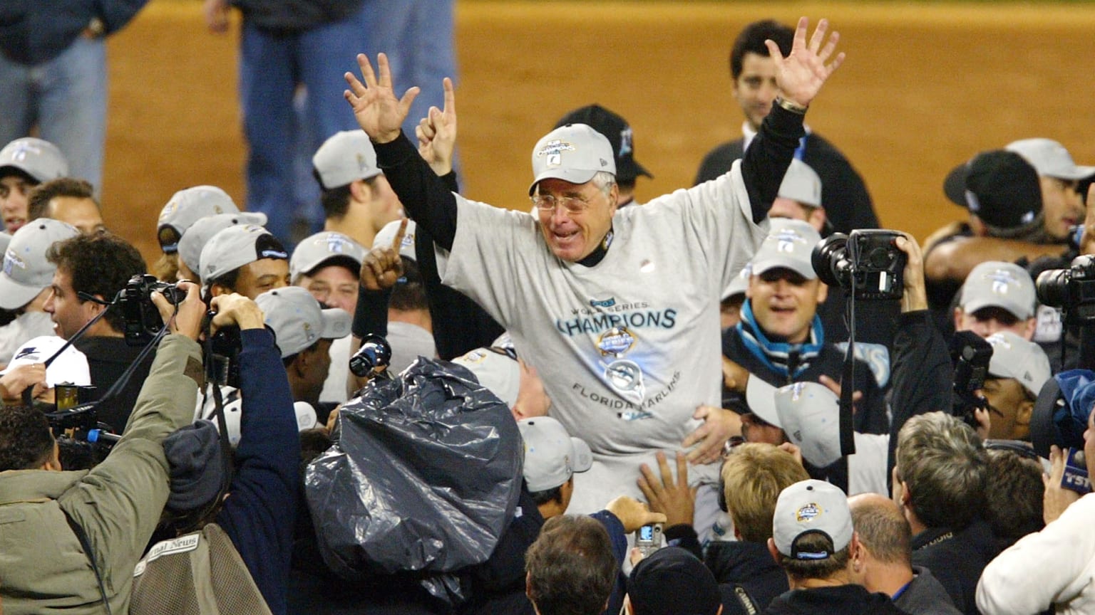 Members of World Series championship, inaugural Marlins teams