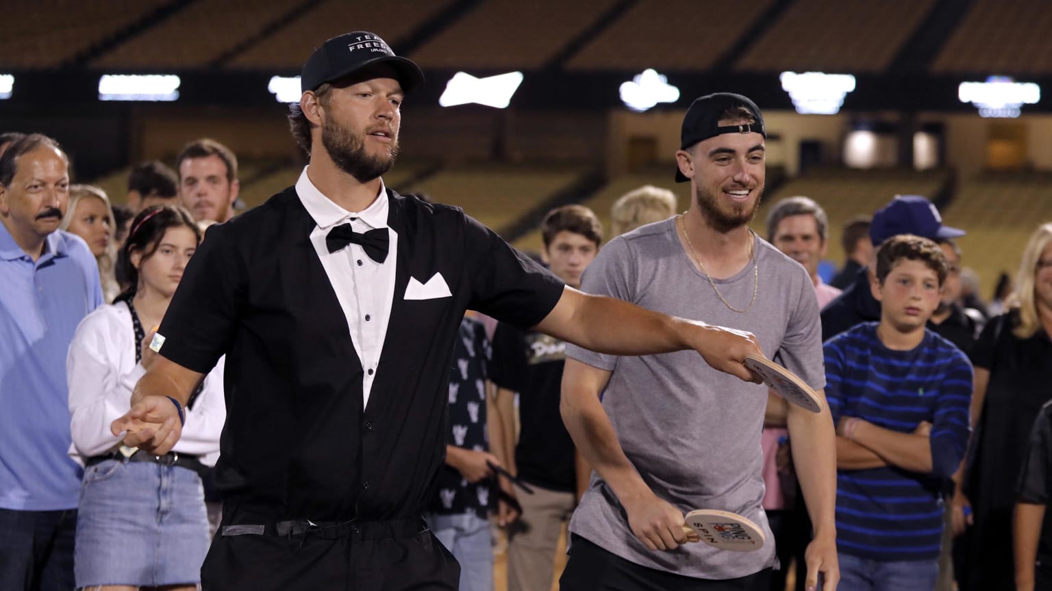 Clayton Kershaw and Family Attend Charity Ping Pong Tournament