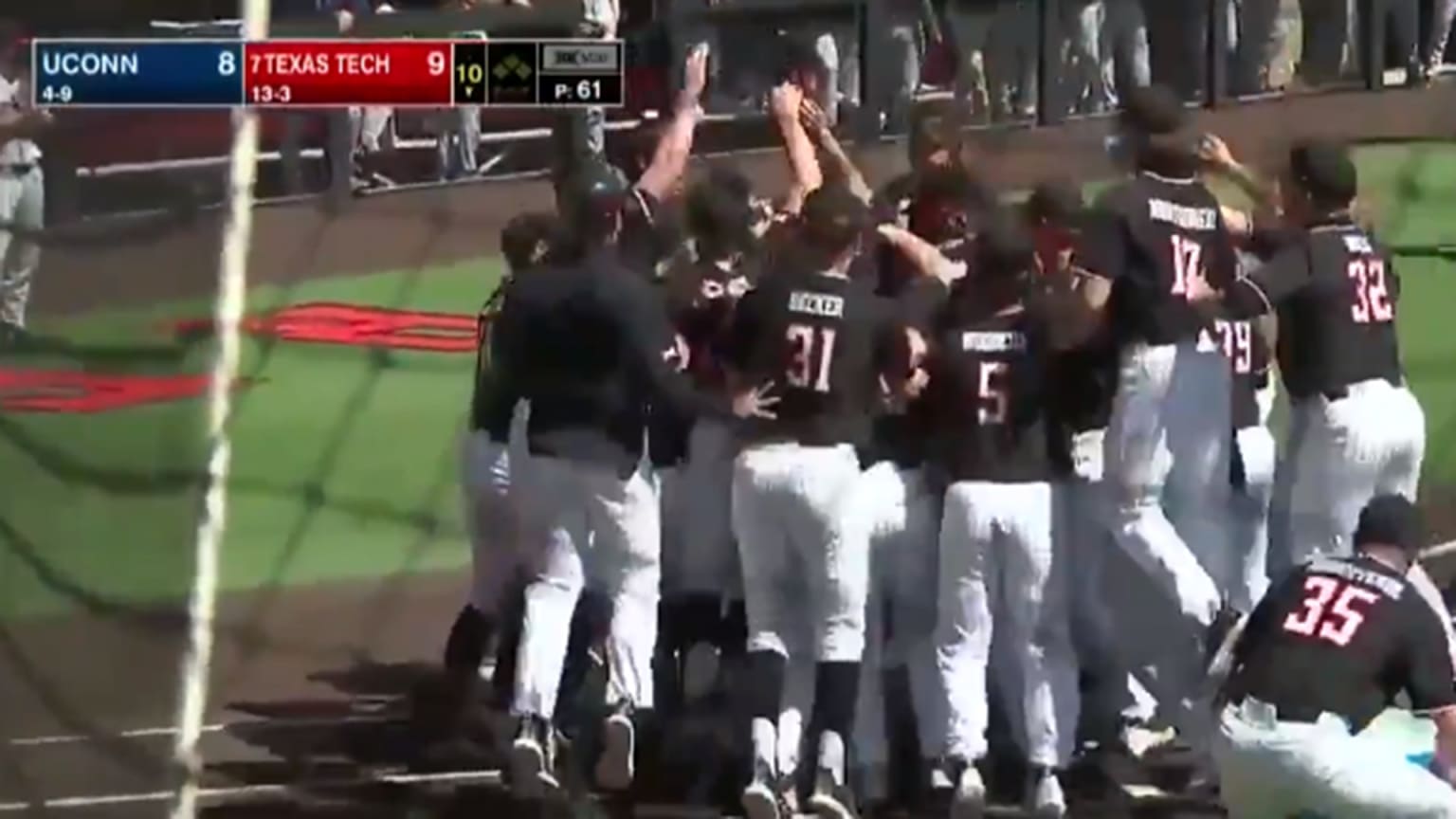 Walk Off Texas Tech hits back-to-back-to-back homers for walk-off