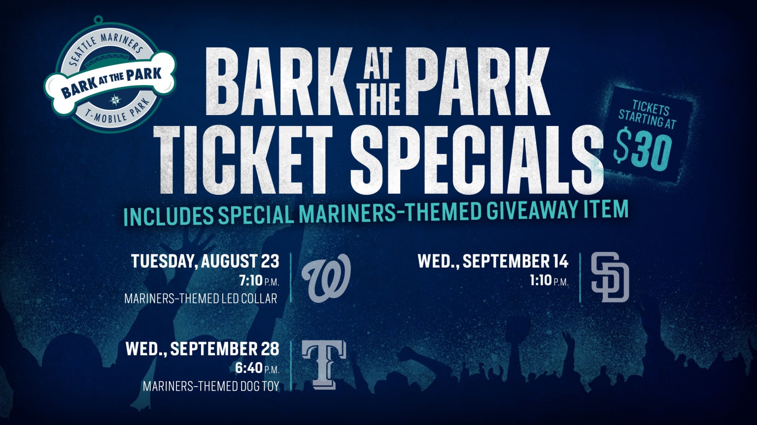 Bark at the Park Seattle Mariners