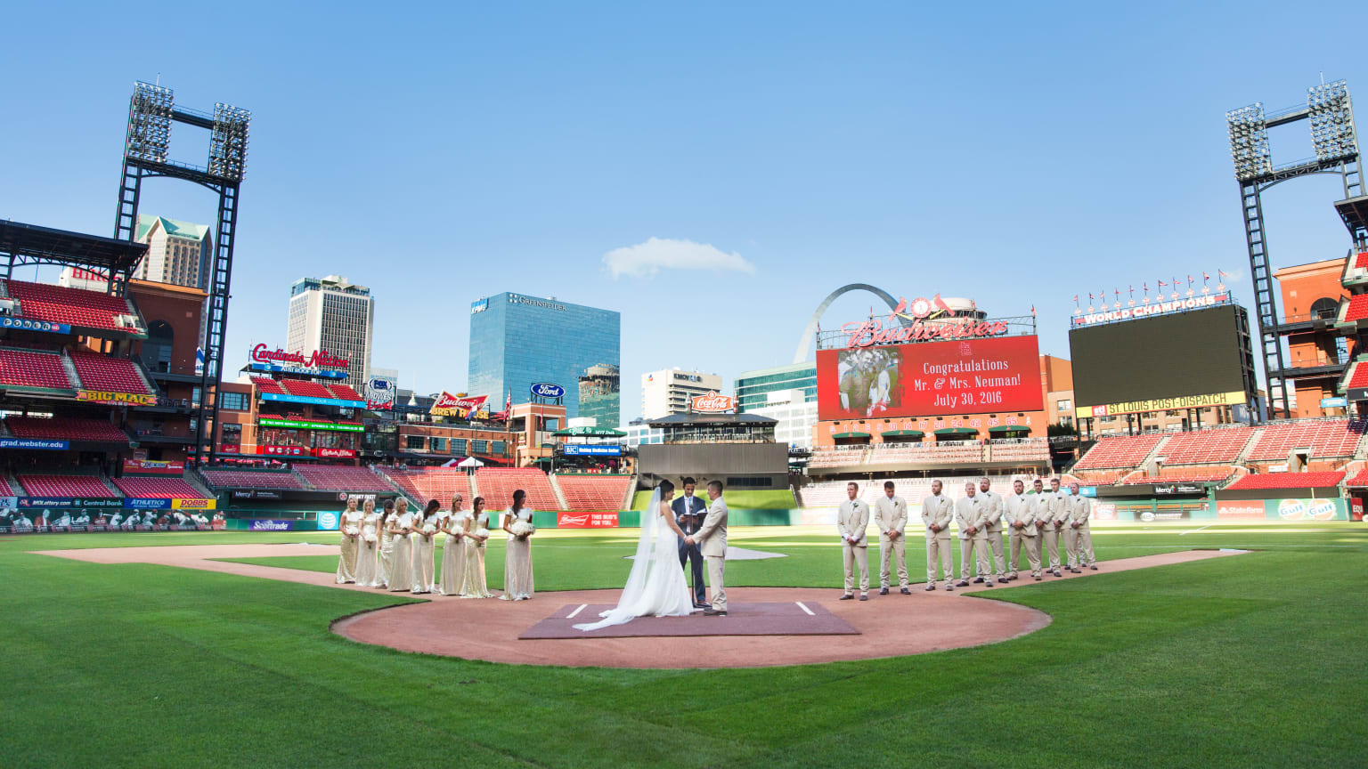 St. Louis Cardinals Baseball Themed Wedding