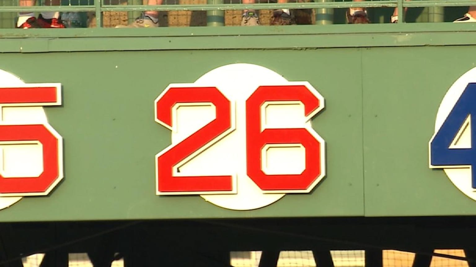 Boston Red Sox Retired Numbers Along Fenway Park Photograph by