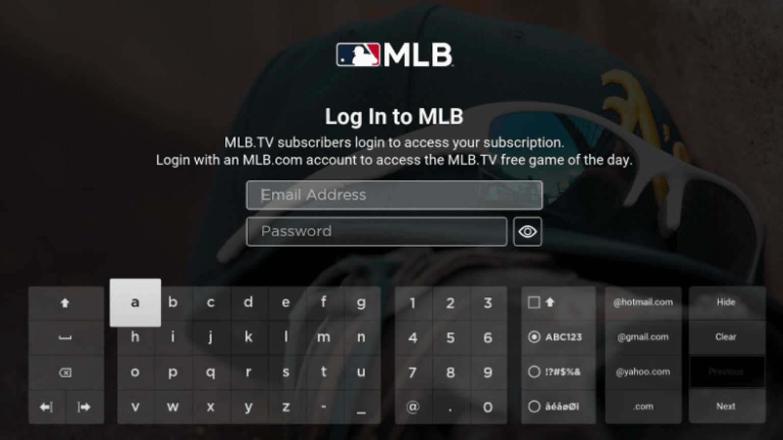 MLB.TV Roku® Get Started