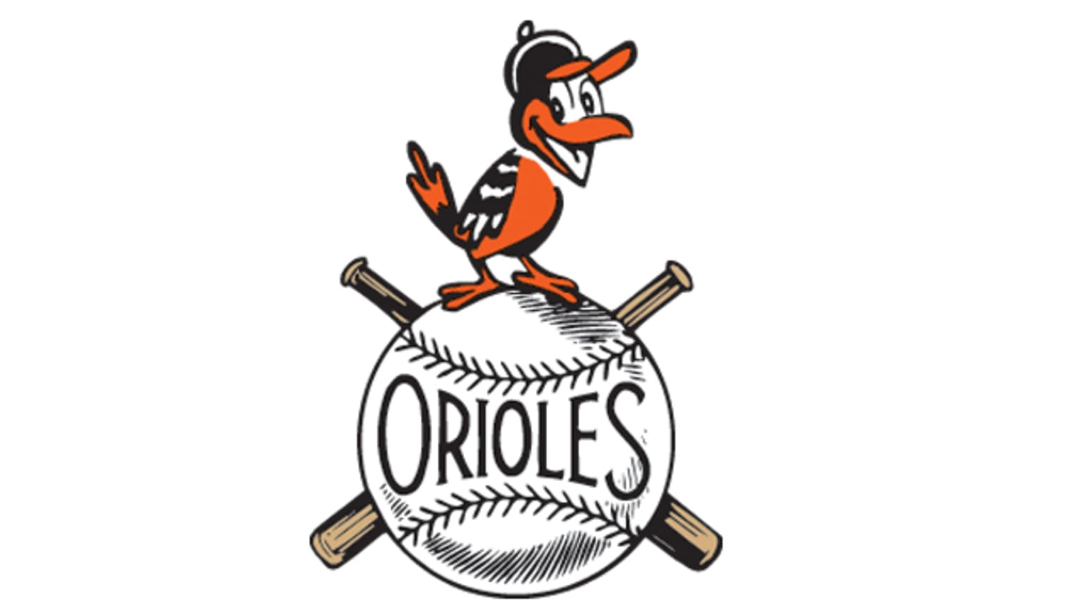 Baltimore Orioles Cartoon Bird Cap Logos
