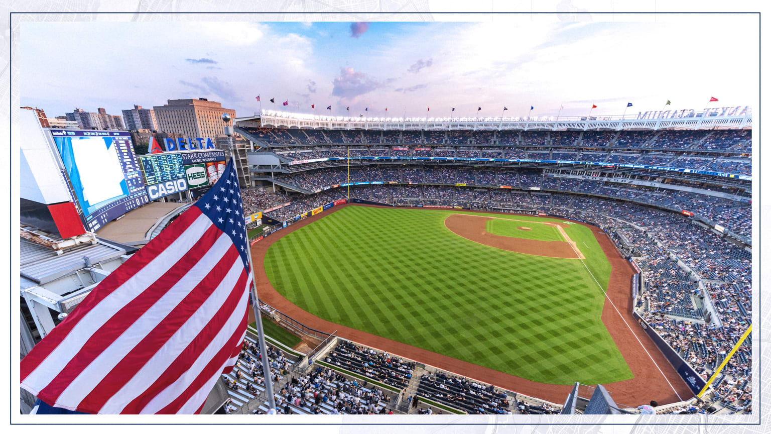 Download Yankees Pinstripes NY Logo Phone Wallpaper