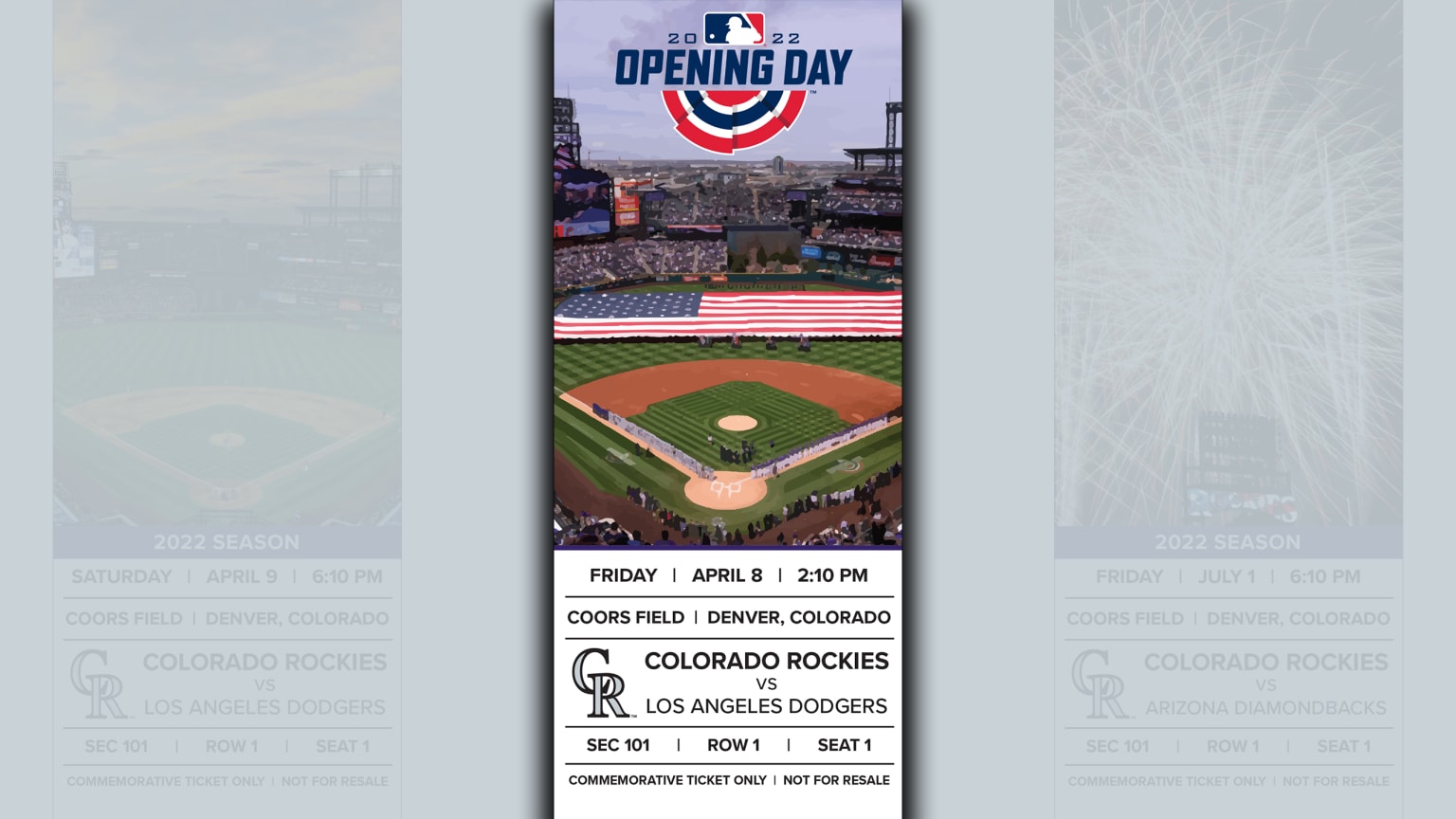 commemorative tickets colorado rockies