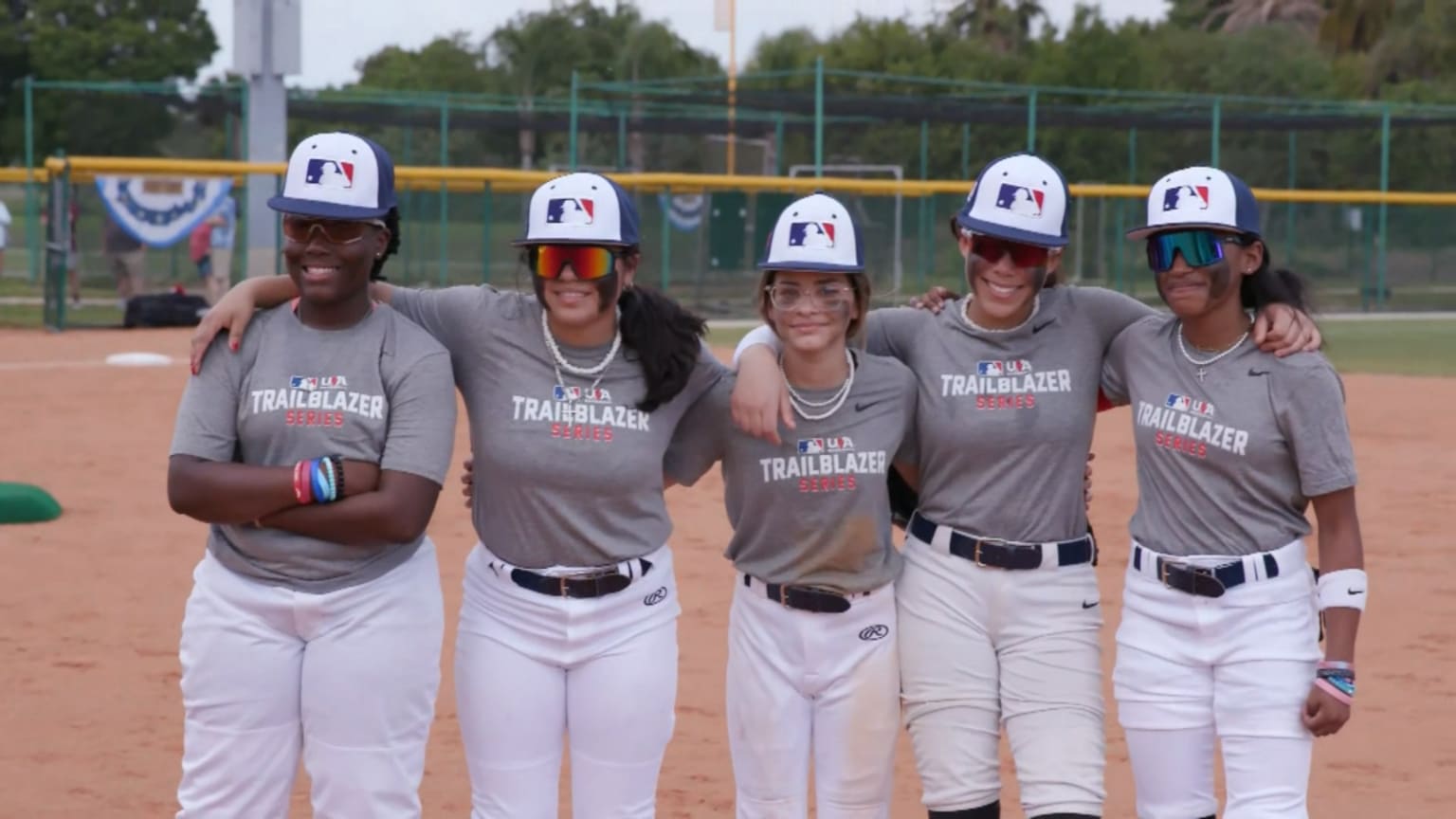 U16 catchers get instruction during the Trailblazer Series at the MLB  News Photo - Getty Images