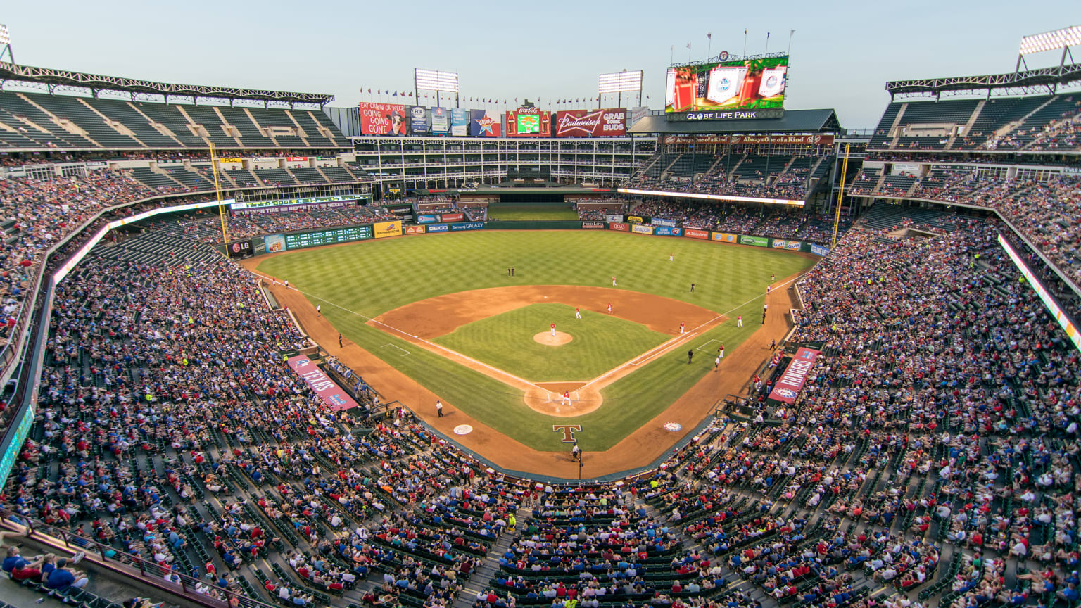 Globe Life Park Texas Rangers Baseball Ballpark Stadium Canvas Print