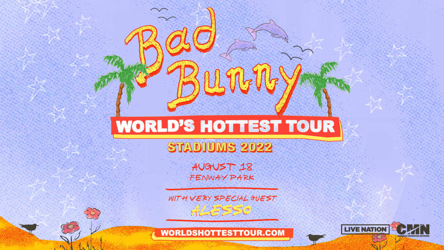 Bad Bunny announces Fenway Park concert on August 18, 2022