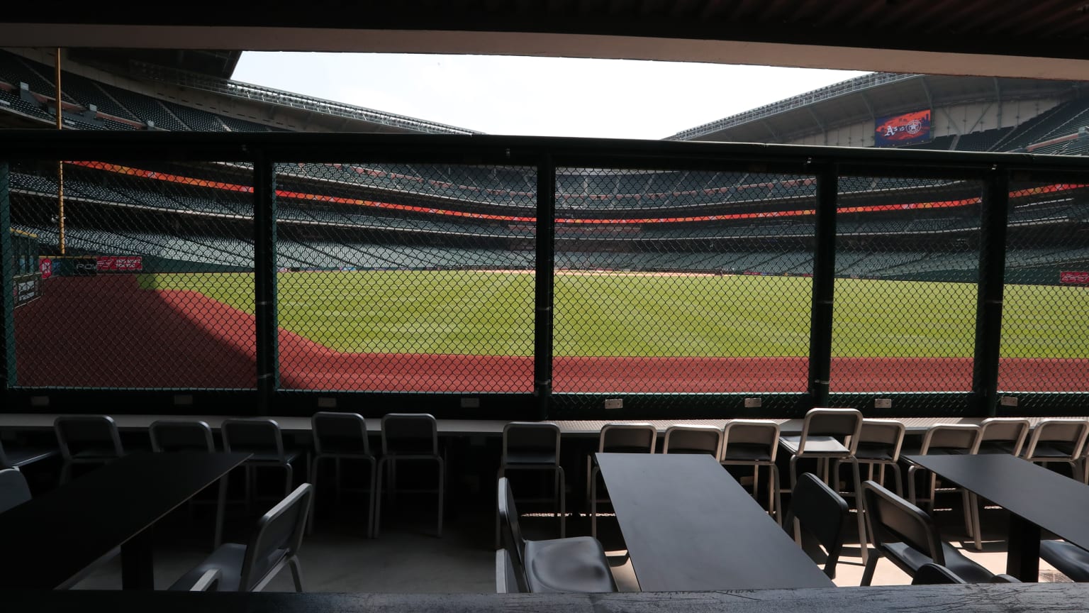 Luxury seats at Astros game have private bar, field access, chef