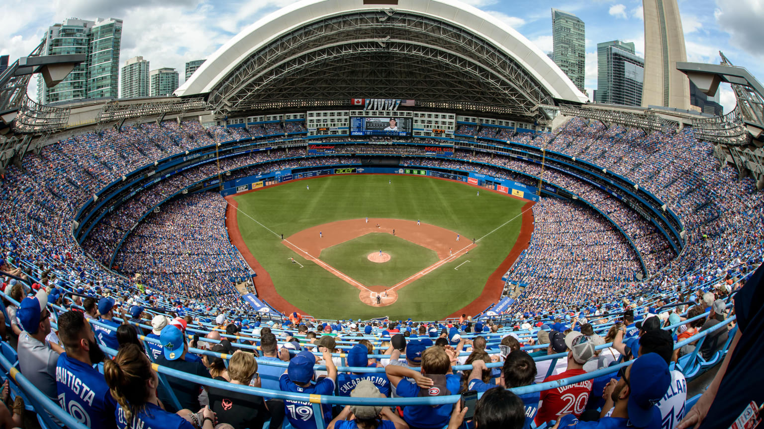 Entrance to the Rogers Centre, stadium of the Blue Jays baseball