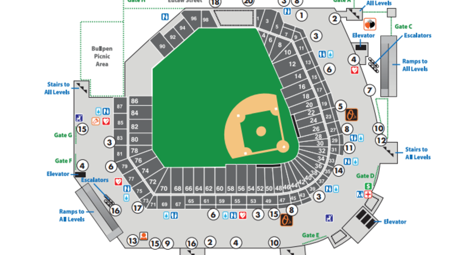 Baltimore Orioles Stadium Seating Map Awesome Home