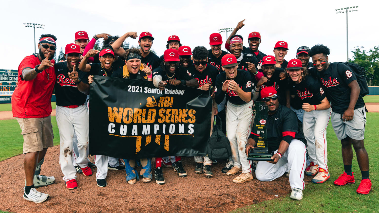 Cincinnati Reds Youth Academy: Roselawn Park Mr. Redlegs bench