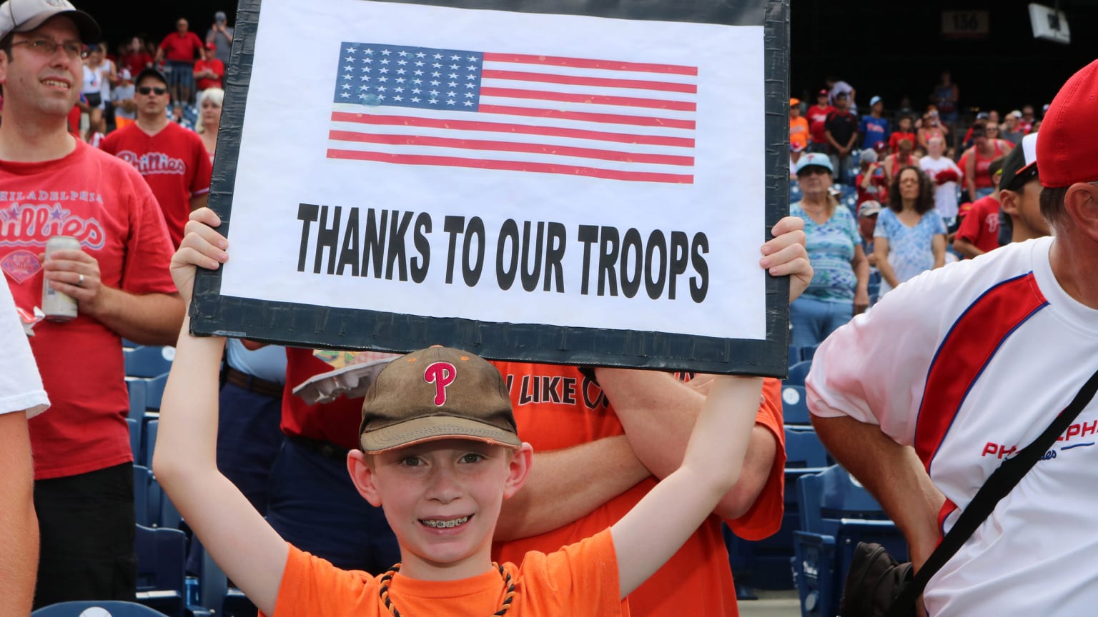 The Philadelphia Phillies salute the Air Force