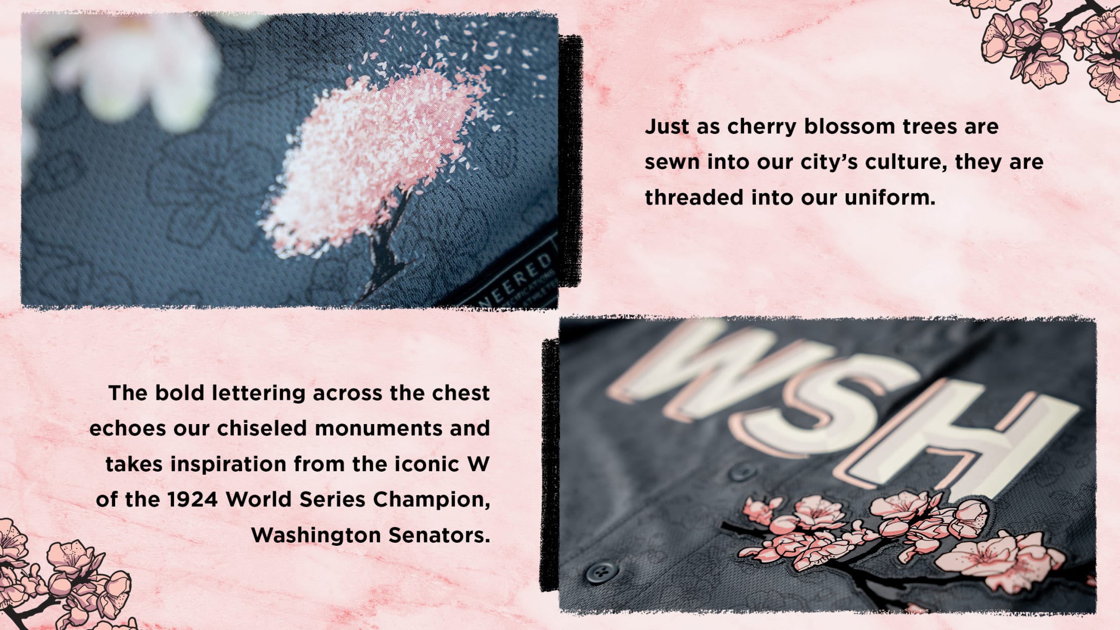 Washington Nationals Honor City's Iconic Cherry Blossoms with City Connect  Uniforms, by Nationals Communications