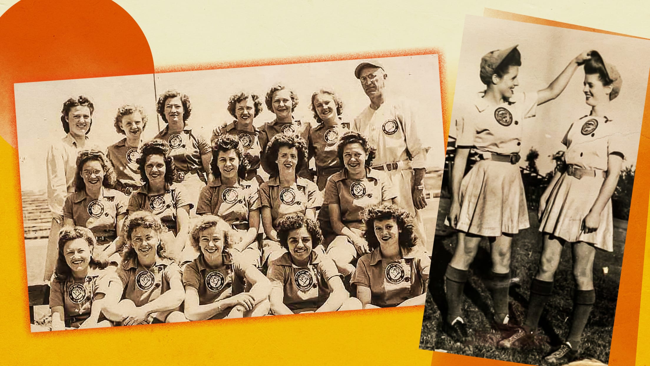 These female baseball players were in a league of their own