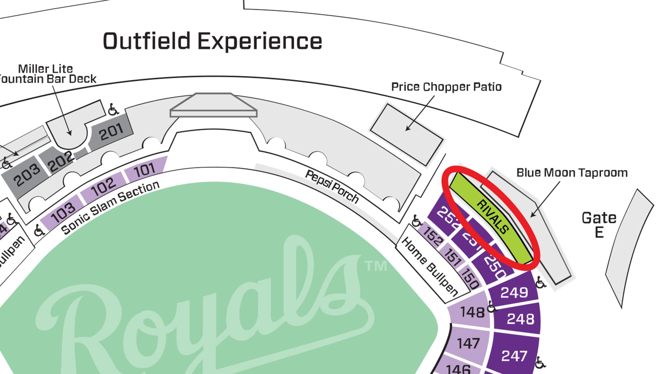 Royals Stadium Seating Map