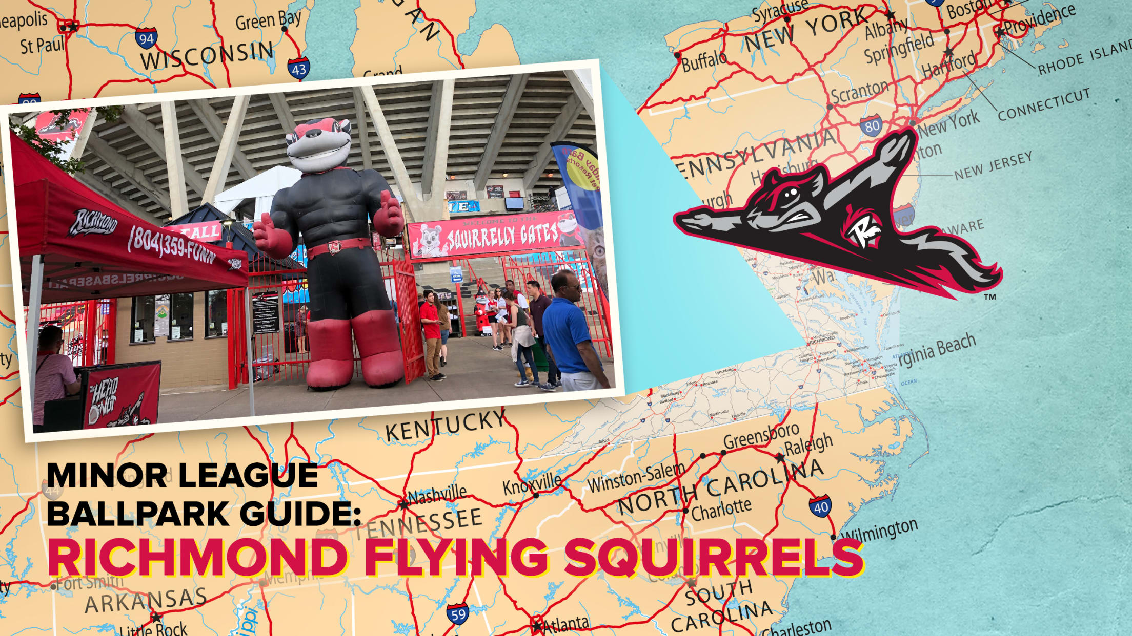 Visit The Diamond, home of the Richmond Flying Squirrels