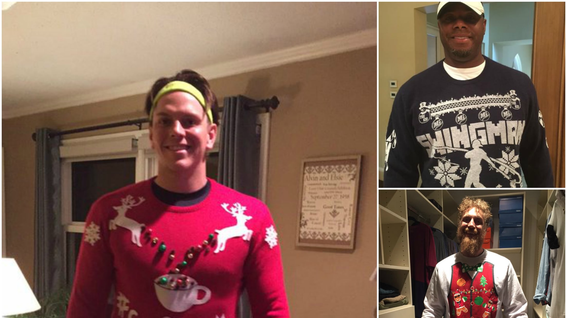 Let s take a look at baseball players wearing the most beautifully ugly Christmas sweaters MLB