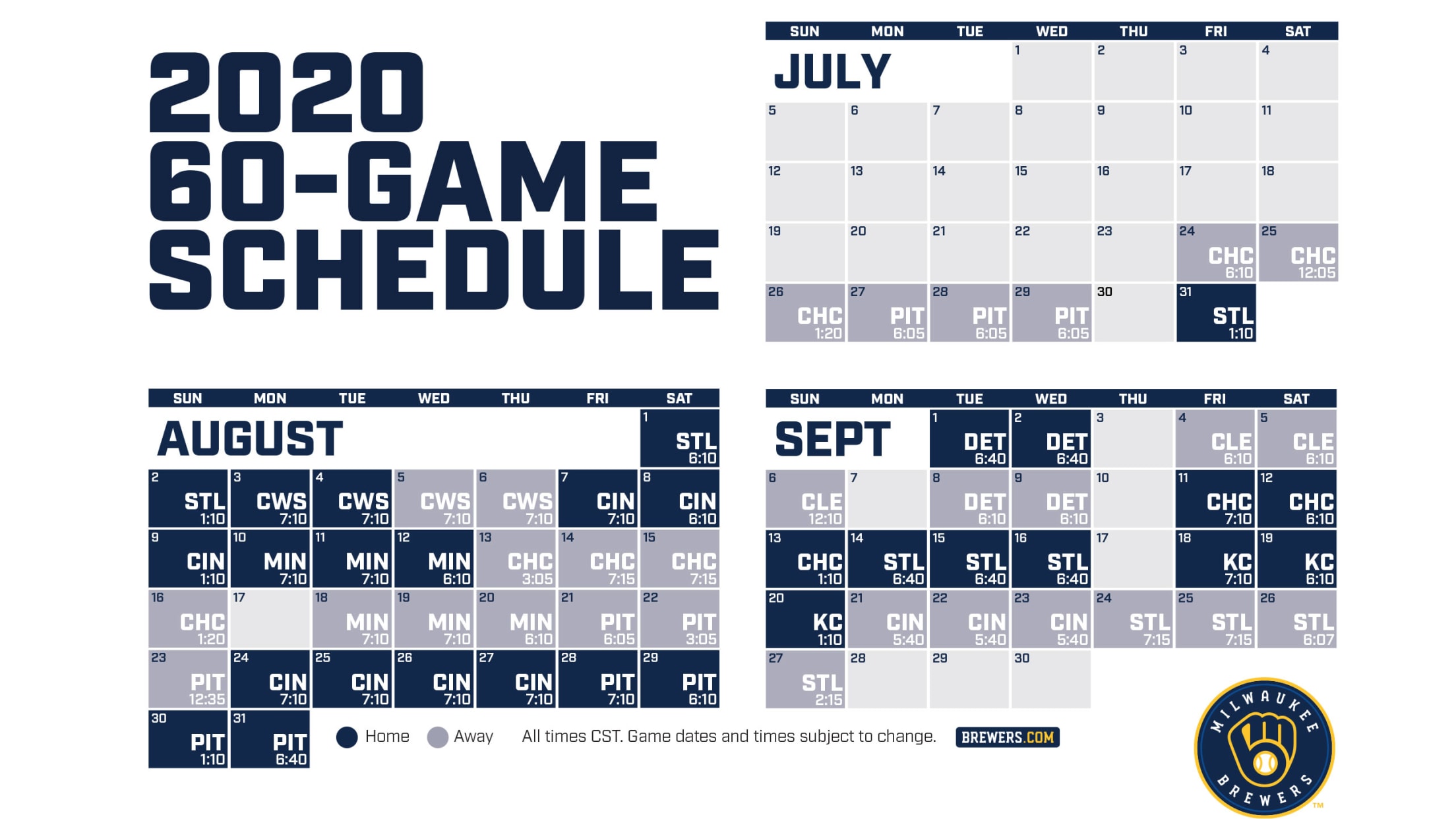 Milwaukee Brewers Printable Schedule Customize and Print