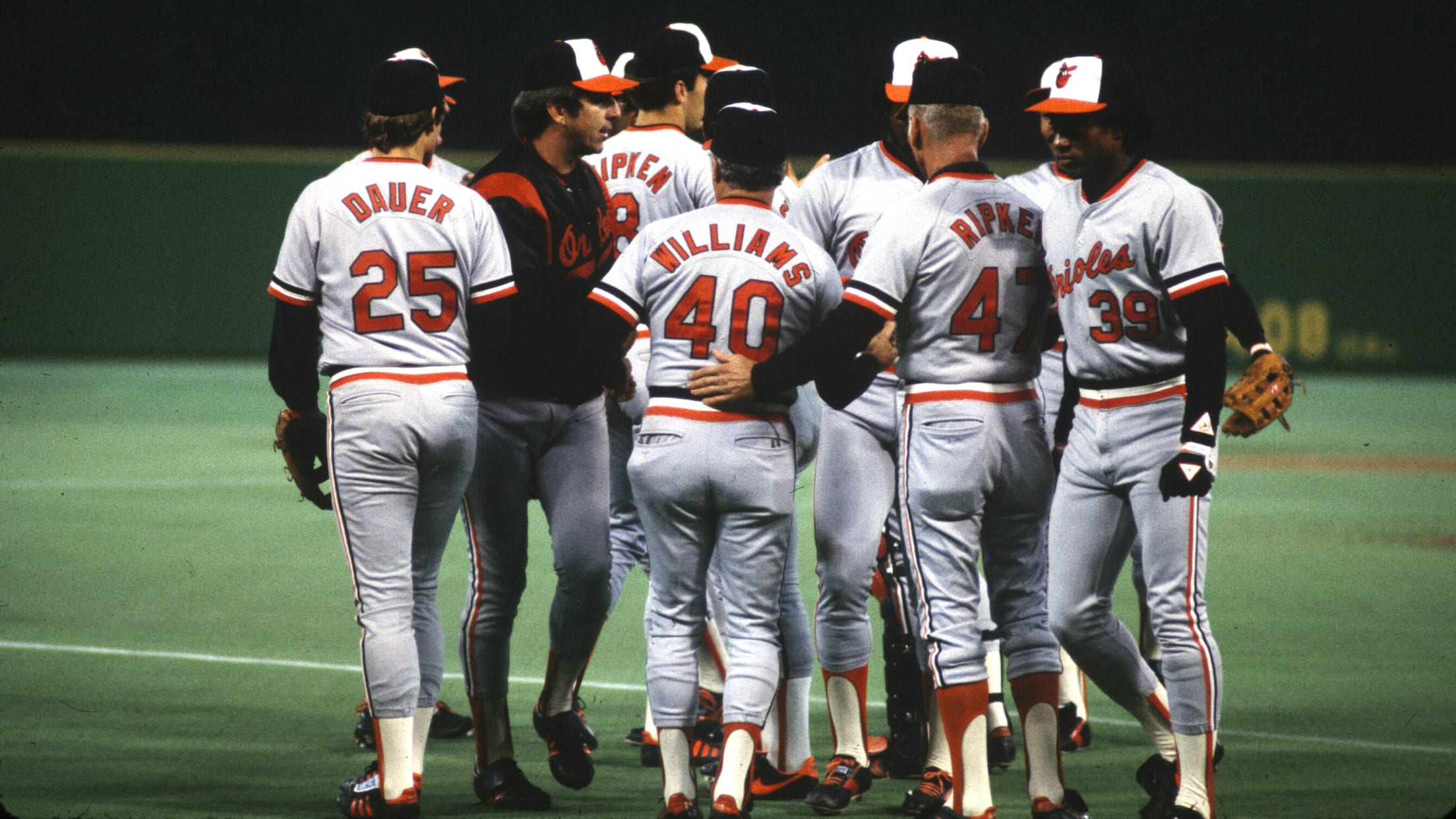 1983 Orioles OML Baseball Team Signed by (26) with Eddie Murray, Jim  Palmer, Joe Altobelli, Todd Cruz, Rich Dauer, Rick Dempsey (JSA ALOA)