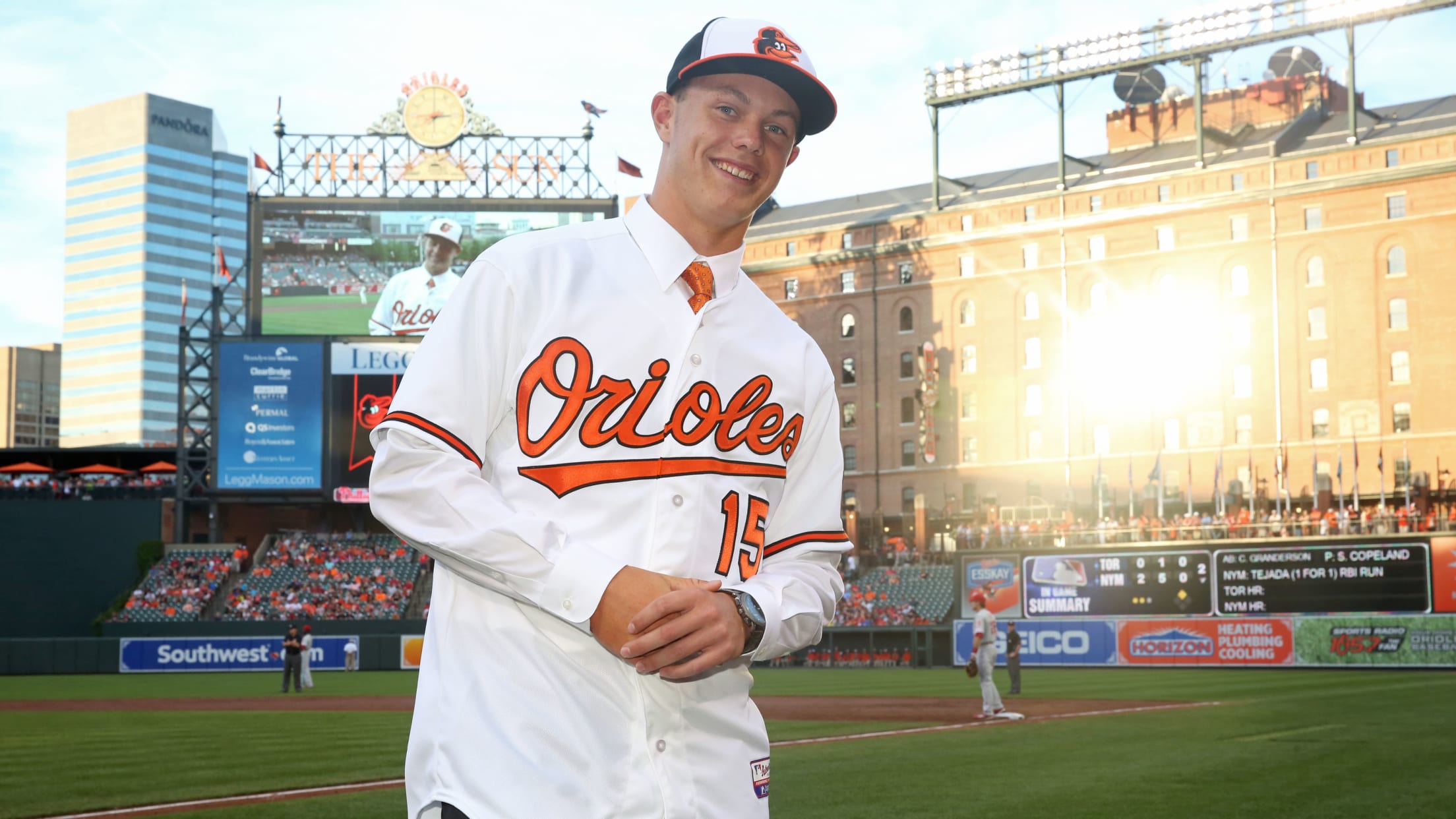 2131 Eutaw Street? Orioles best buddies Cedric Mullins and Austin